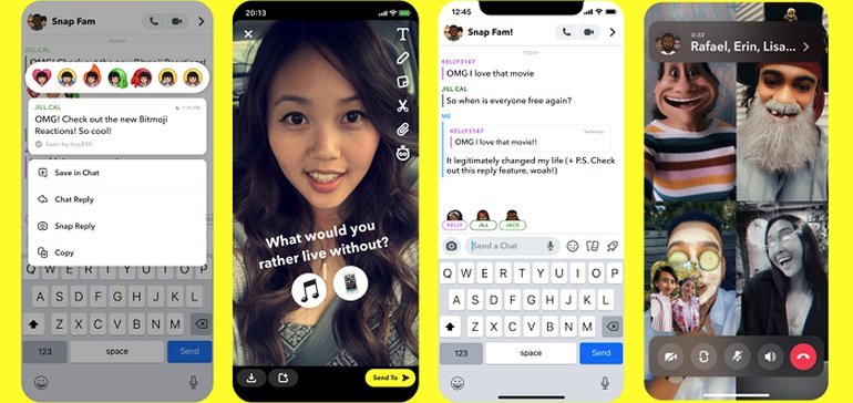 Snapchat Adds New Features to Facilitate Fun Interaction, Including Emoji Polls and Bitmoji Reactions