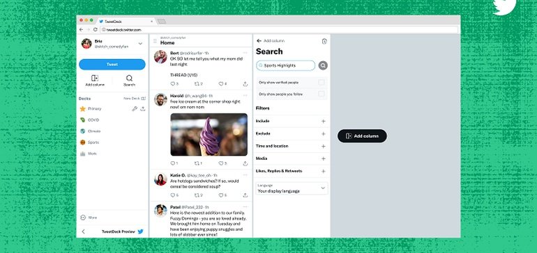 Twitter Tests New Column Creation Tools in TweetDeck