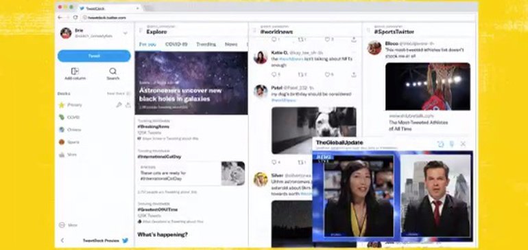 Twitter Updates Video Playback in the New Version of TweetDeck