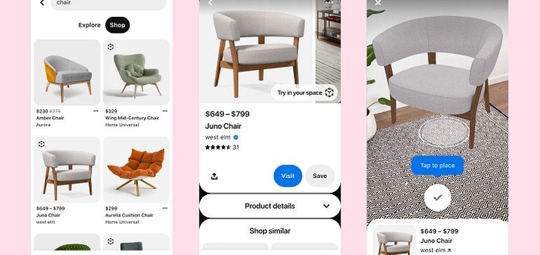 Pinterest Adds AR Furniture Placement Tools to Better Facilitate Home Decor Purchases