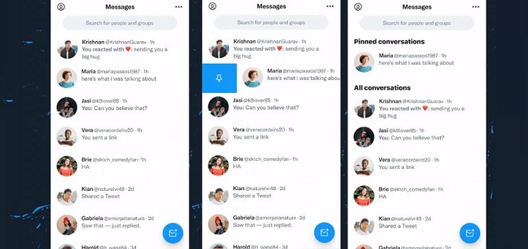 Twitter Adds Option to Pin DM Chats in Order to Keep Track of Key Conversations