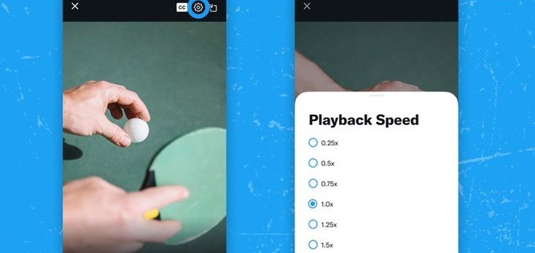 Twitter Tests Variable Playback Speeds for Audio and Video Content in the App