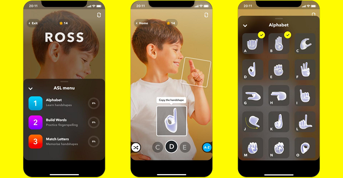 Snapchat Adds New ASL Alphabet Lens to Improve Awareness Around Sign Language