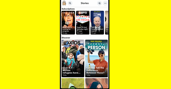 Snapchat Launches 'Dynamic Stories' for News Publishers to Present Up to Date News Content in the App