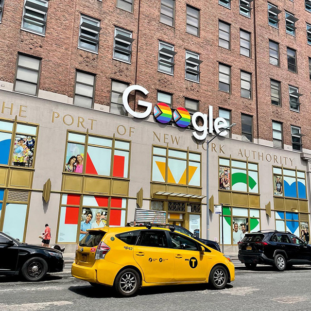 Google NYC Pride Signage