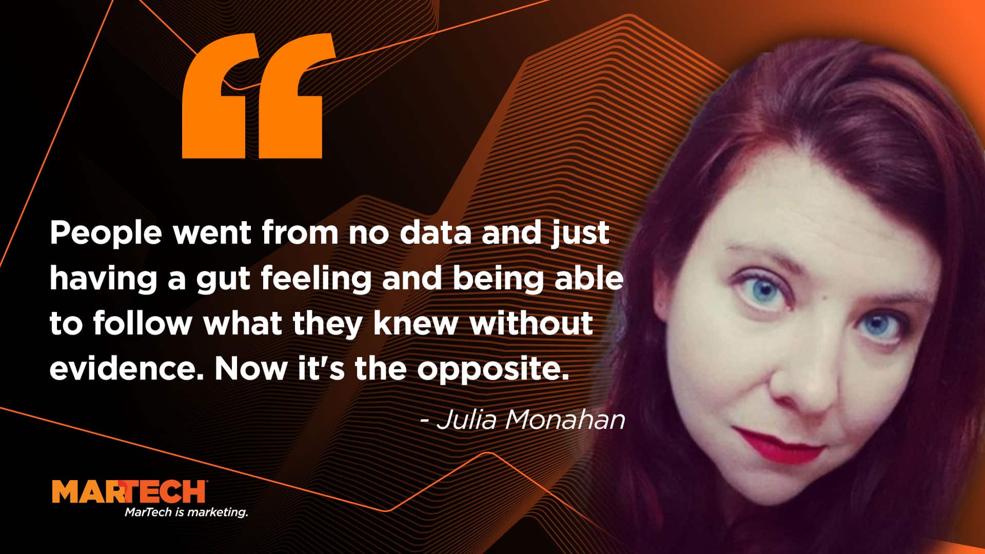 Julia Monahan gets the data to support the hunch