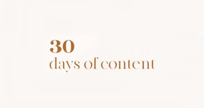 30 Days of Content Prompts [Infographic]