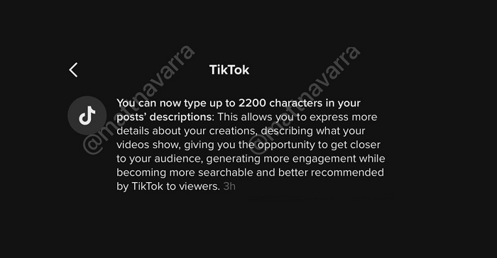 TikTok Announces a Huge Increase to its Video Descriptions as it Leans into Discovery