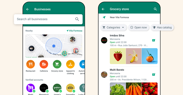 WhatsApp lanserar ny funktion för företagssökning, utökar In-Stream-betalningar