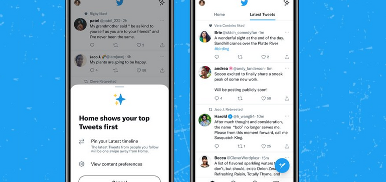 Twitter kommer att återlansera svepbara flödesalternativ mitt i växande frustration kring tweet-rekommendationer