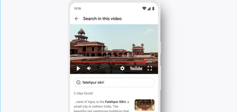 Google Tests Text Search for Segments in YouTube Clips