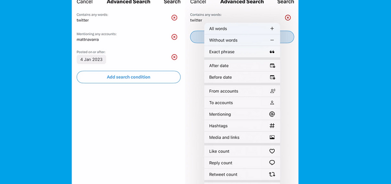 Twitter’s Looking to Launch Advanced Search in its Mobile App
