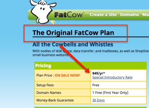 fatcow plans