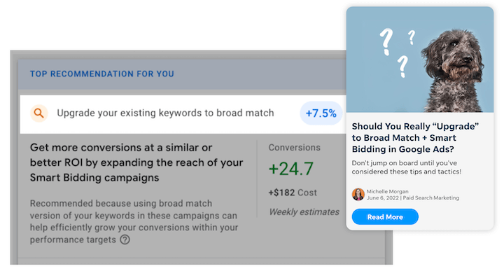 google ads broad match- smart bidding