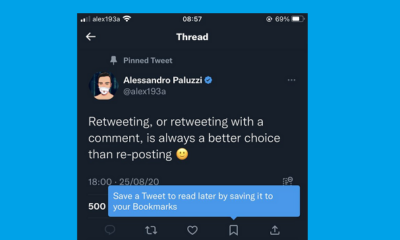 Twitter Updates Bookmarks UI, Counts Bookmarks as Partial Likes