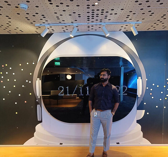 Space Helmet Date Wall At Google Hyderabad Office