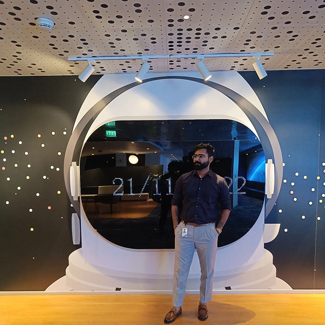 Space Helmet Date Wall At Google Hyderabad Office