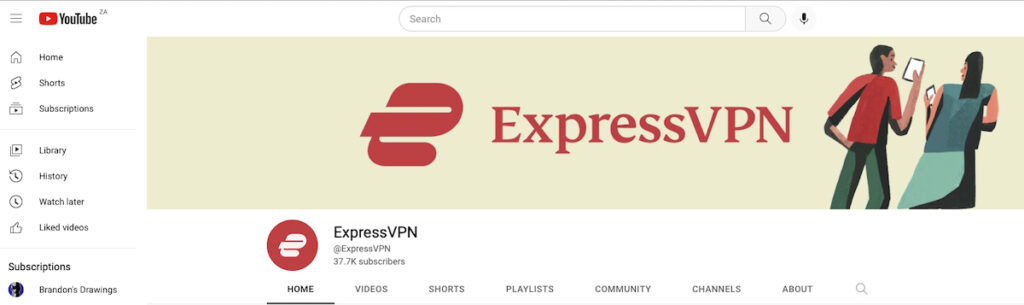 ExpressVPN YouTube channel