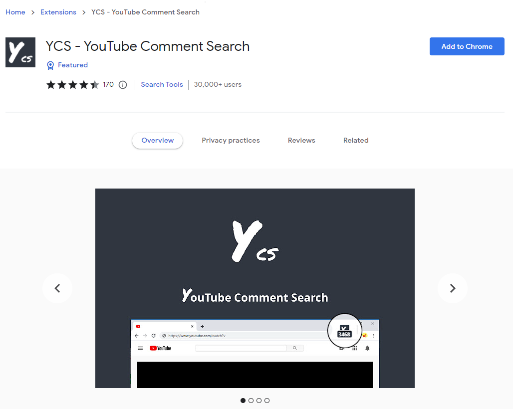 YouTube Comment Finder - YouTube comment search extension