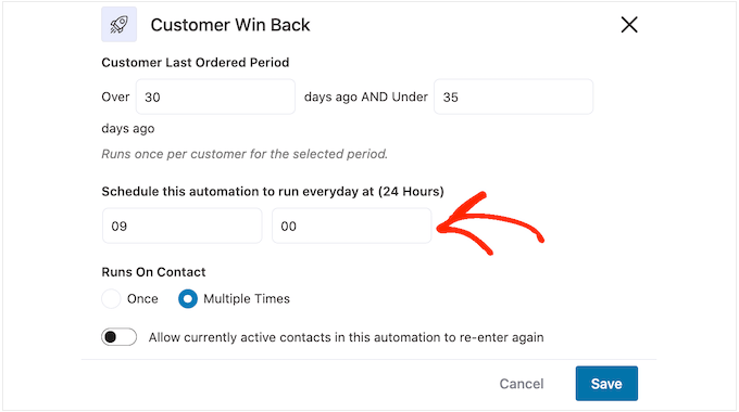 Scheduling an automated coupon code
