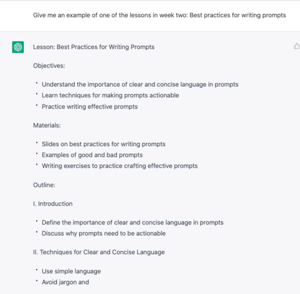 Prompt-Engineering-Online-Course Week 2 Lesson example-