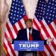 Former president Donald Trump speaking at the Mar-a-Lago Club in Palm Beach, Florida, on Nov. 15, announcing a third White House run.