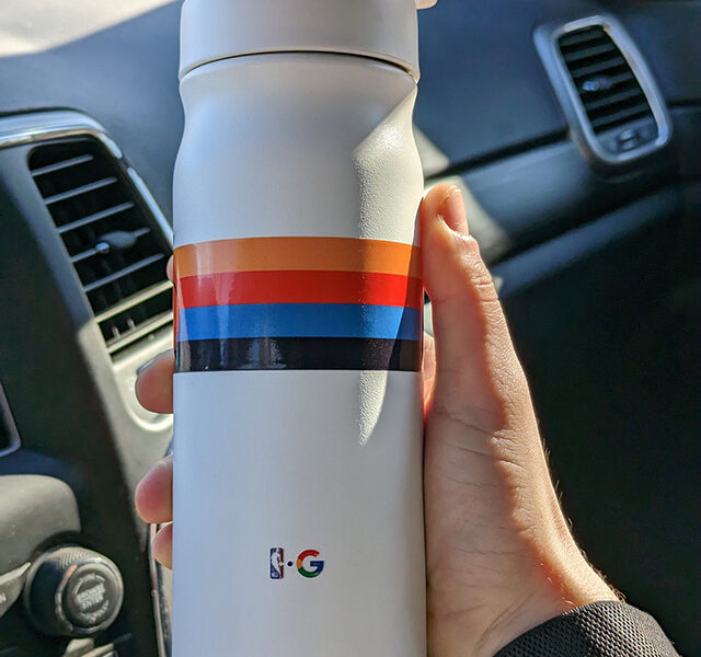 NBA and Google Branded Water Bottle