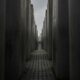 A person visits the Holocaust Memorial, in Berlin, Germany on January 27, 2023, on International Holocaust Remembrance Day