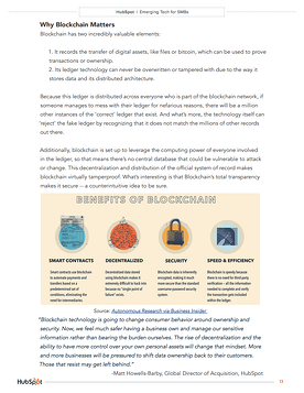 hubspot research whitepaper internal page that is about why blockchain matters