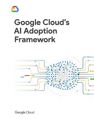 google whitepaper example: cover that reads "google cloud's AI adoption framework"