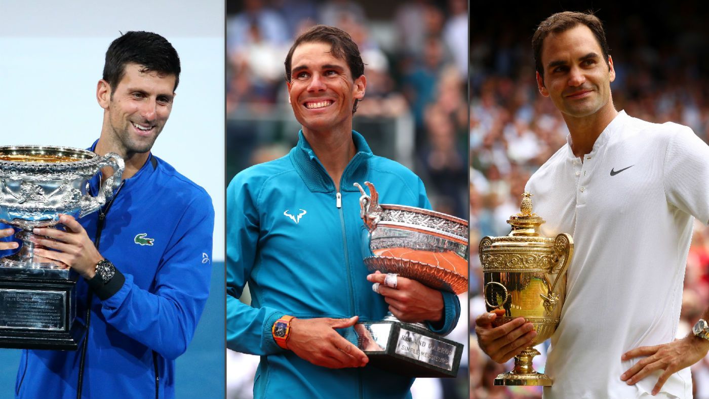 The Big 3 have won a total of 56 Grand Slams in their career.