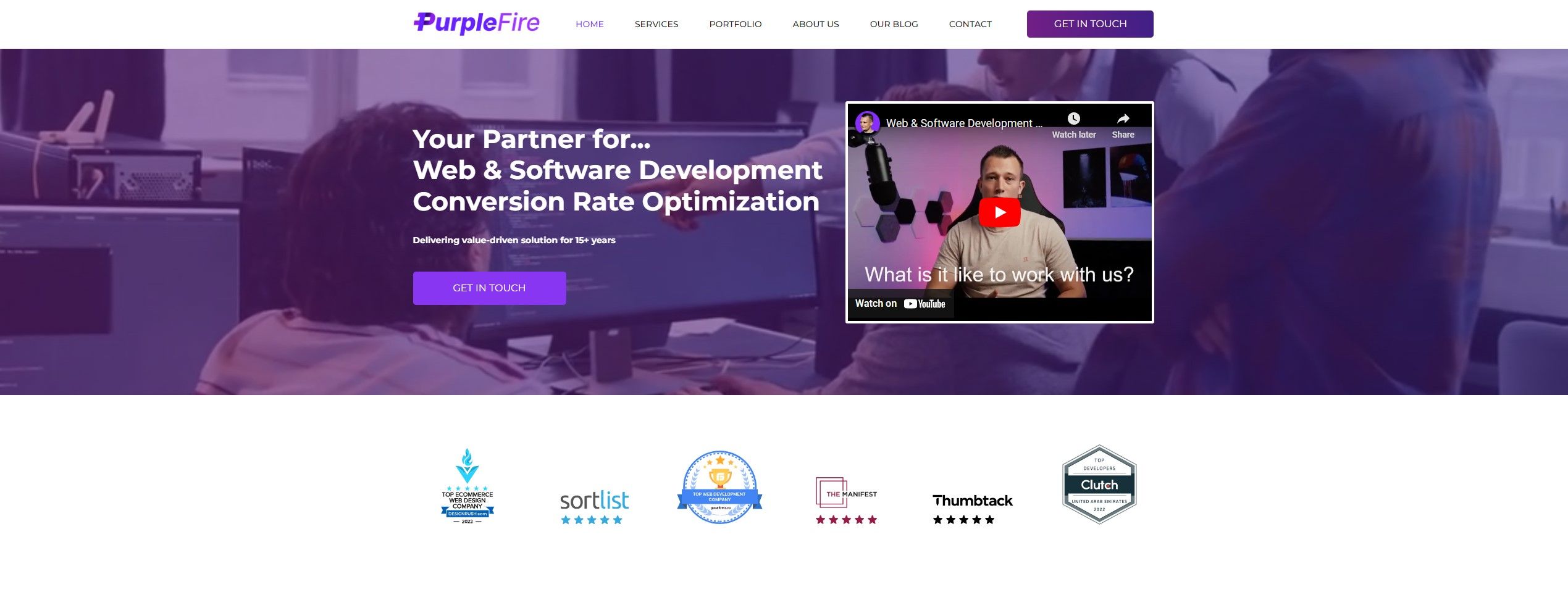 purplefire website development