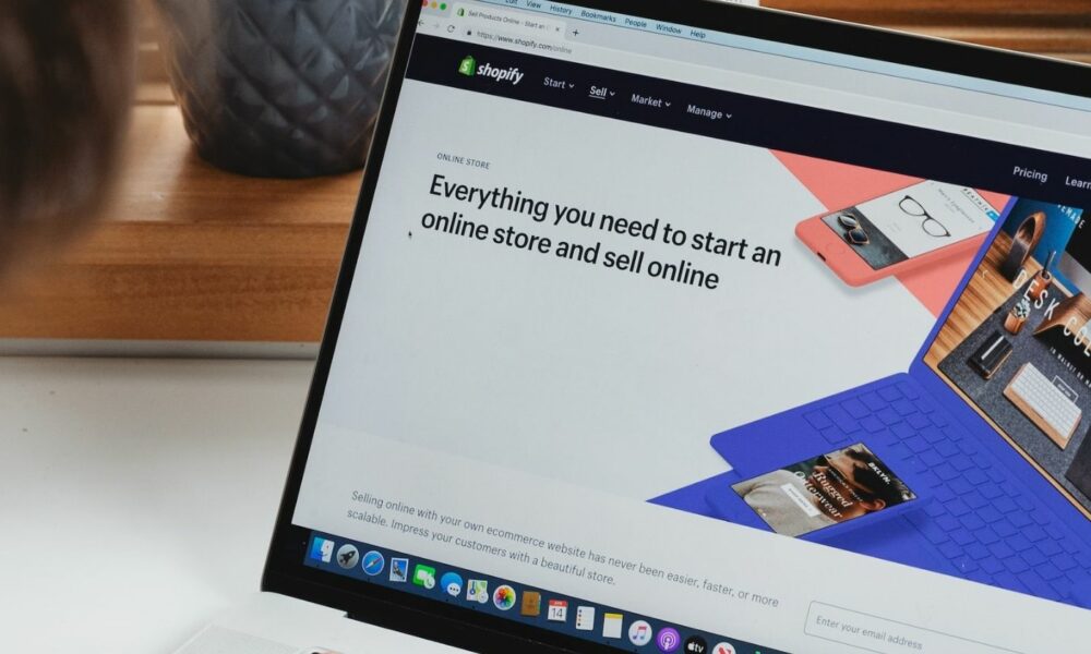 shopify on a macbook
