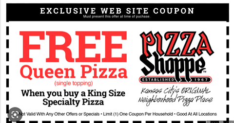 Free pizza coupon