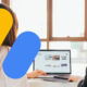 Google Adsense Logo With Ladies Laptop