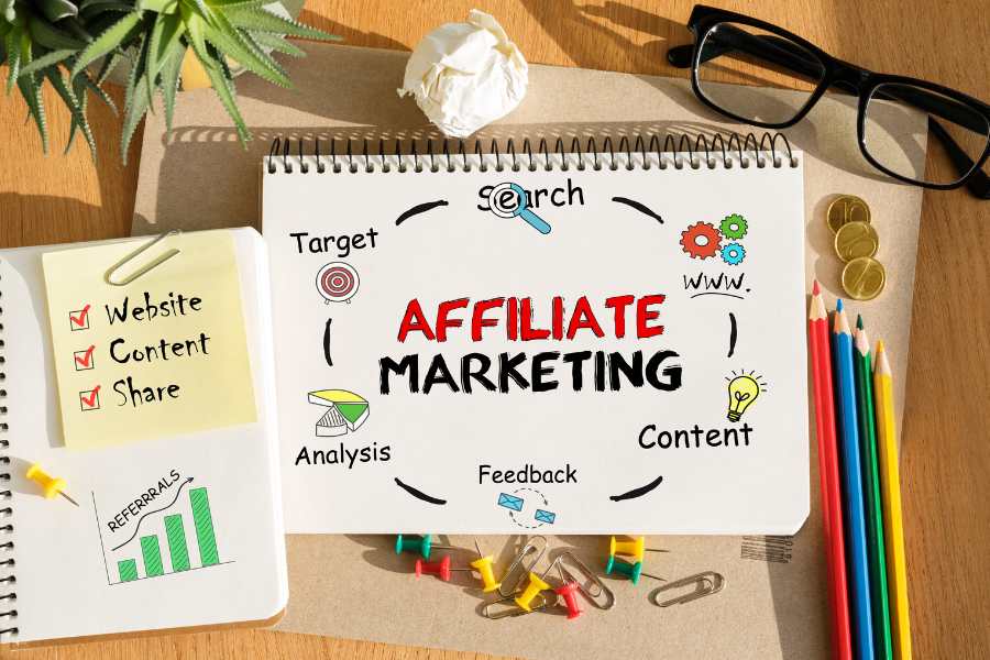 Affiliate marketing image from Canva