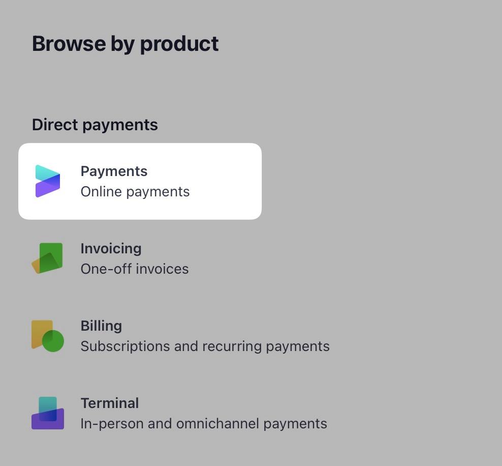 Stripe's documentation payment link