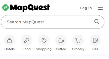 directory listings - mapquest search features example