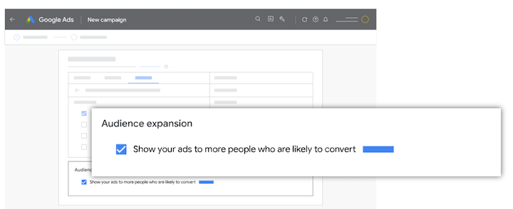 google ads audience expansion