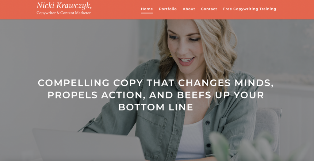 copywriting website