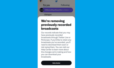 Twitter is Removing is Archive of Recorded Live-Streams