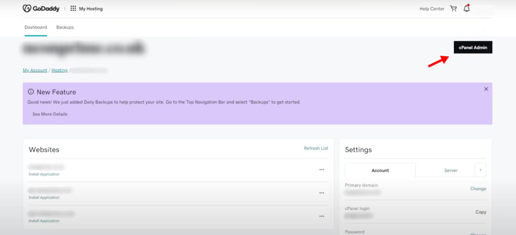 godaddy-cpanel-admin