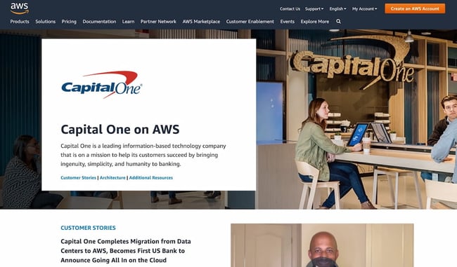 Case study example from Amazon AWS