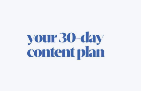 A 30-Day Content Plan to Completely Transform Your Online Marketing [Infographic]