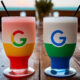 Two Blended Drinks Table Google Logo