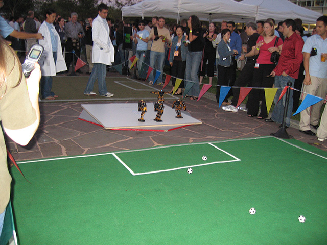 Googlebots Playing Soccer At The GooglePlex