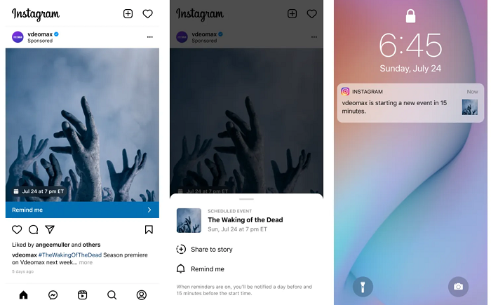 Instagram Adds Reminder Ads and Promoted Results in Search