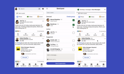 LinkedIn Adds New Option to Share a Post with Multiple Members at Once
