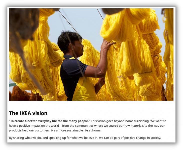 vision statement example from ikea