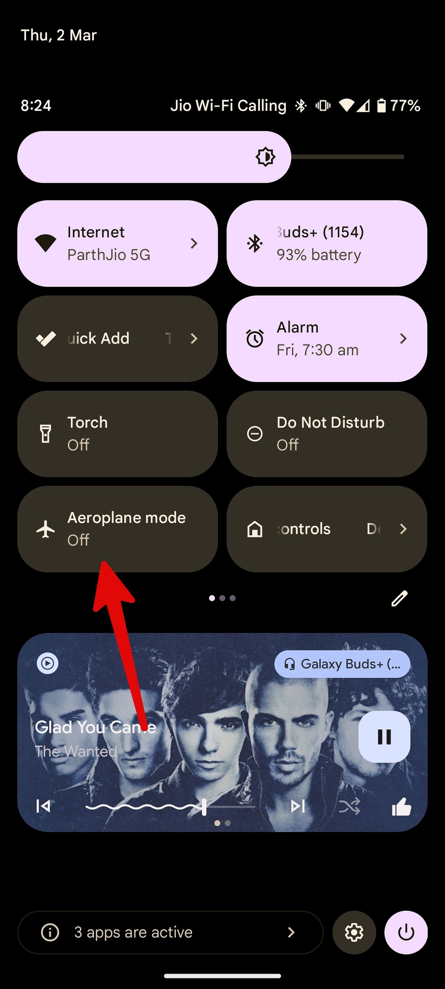 airplane mode on Android